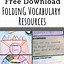 Image result for Vocab Foldable Template