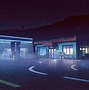Image result for Old Gas Station at Night