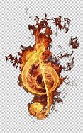 Image result for Musci Note On Fire