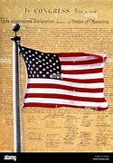 Image result for Declaration of Independence with Flag