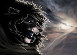 Image result for 3D Black and White Lion