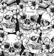 Image result for Flower Skull Stencil