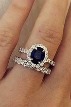 Image result for Sapphire and Diamond Engagement Rings