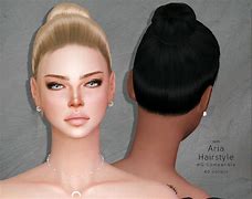 Image result for The Sims 4 CC Wedding Hair Style