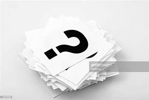 Image result for White Card with Black Question Mark