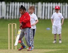 Image result for Photo Kids Playing Back Yard Cricket