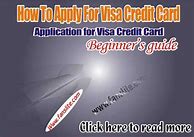 Image result for Visa Credit Card Application