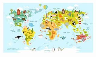 Image result for Cute World Map