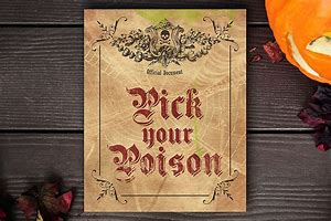 Image result for Pick Your Poison Drink Sign