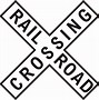 Image result for Free Clip Art Railroad Crossing