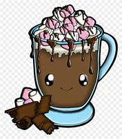 Image result for Hot Chocolate with Whipped Cream Clip Art Black and White