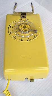 Image result for Yellow Rotary Dial Phone