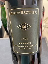 Image result for Krupp Brothers Estates Merlot Stagecoach