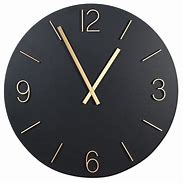 Image result for Black and Gold Wall Clock
