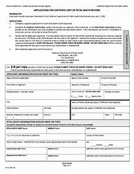 Image result for California Death Certificate Example
