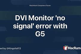 Image result for DVI No Signal