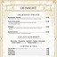 Image result for Example of a La Carte Menu