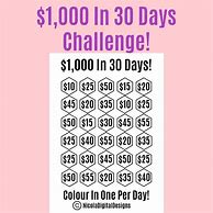 Image result for 1000 in 30 Days Printable