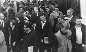 Image result for 1960s College Students