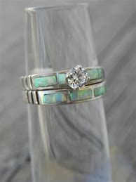 Image result for Wedding Rings Unique Opal
