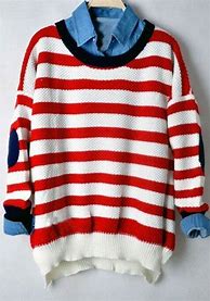 Image result for Red and White Striped Sweater
