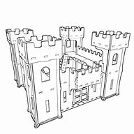 Image result for Castle Toy Box with Shelves