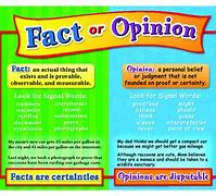 Image result for Signal Words for Fact and Opinion