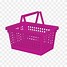 Image result for Cartoon Basket of Flowers Pink and Purple