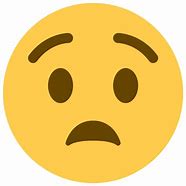 Image result for Anguished Face Emoji