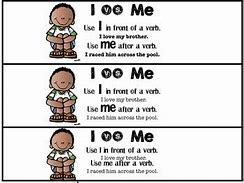 Image result for When to Use I and Me Correctly