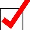 Image result for Red Check Mark Box