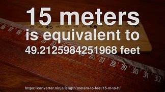 Image result for How Long Is 15 Meters