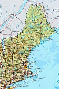 Image result for Map of New England States USA