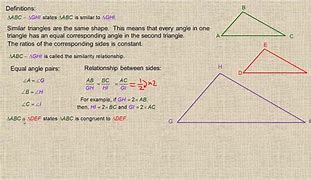 Image result for Difference Between Similar and Congruent