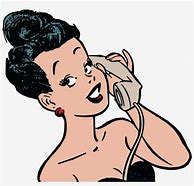 Image result for Clip Art Women Talking On the Phone