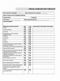 Image result for Manual Handling Competency Workers Template Word