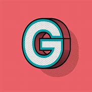 Image result for Letter G 3D Striped