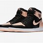 Image result for Air Jordan 1 Black with Pink Swoosh