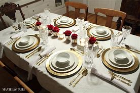 Image result for Formal Dinner Table Setting