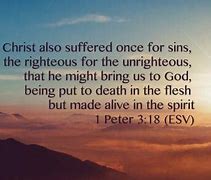 Image result for 1 Peter 3:18-22