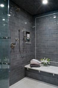 Image result for Modern Bathroom Gray Shower Tile Designs