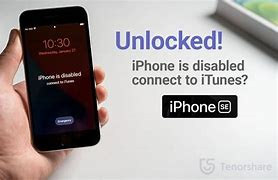 Image result for iPhone SE Disabled Connect to iTunes