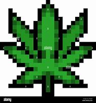 Image result for Weed Leaf 14X14 Pixel Art
