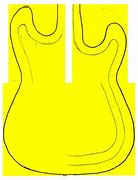 Image result for Guitar Cake Template Printable