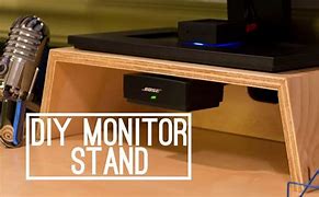 Image result for How to Make a Wooden Monitor Stand