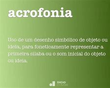 Image result for acrofonia