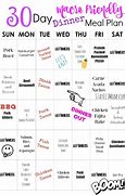 Image result for 30 Day Meal Plan Template
