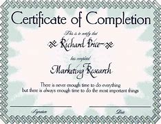 Image result for Free Printable Certificate of Completion Template