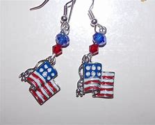 Image result for American Flag Earrings