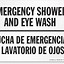 Image result for Emergency Shower Sign